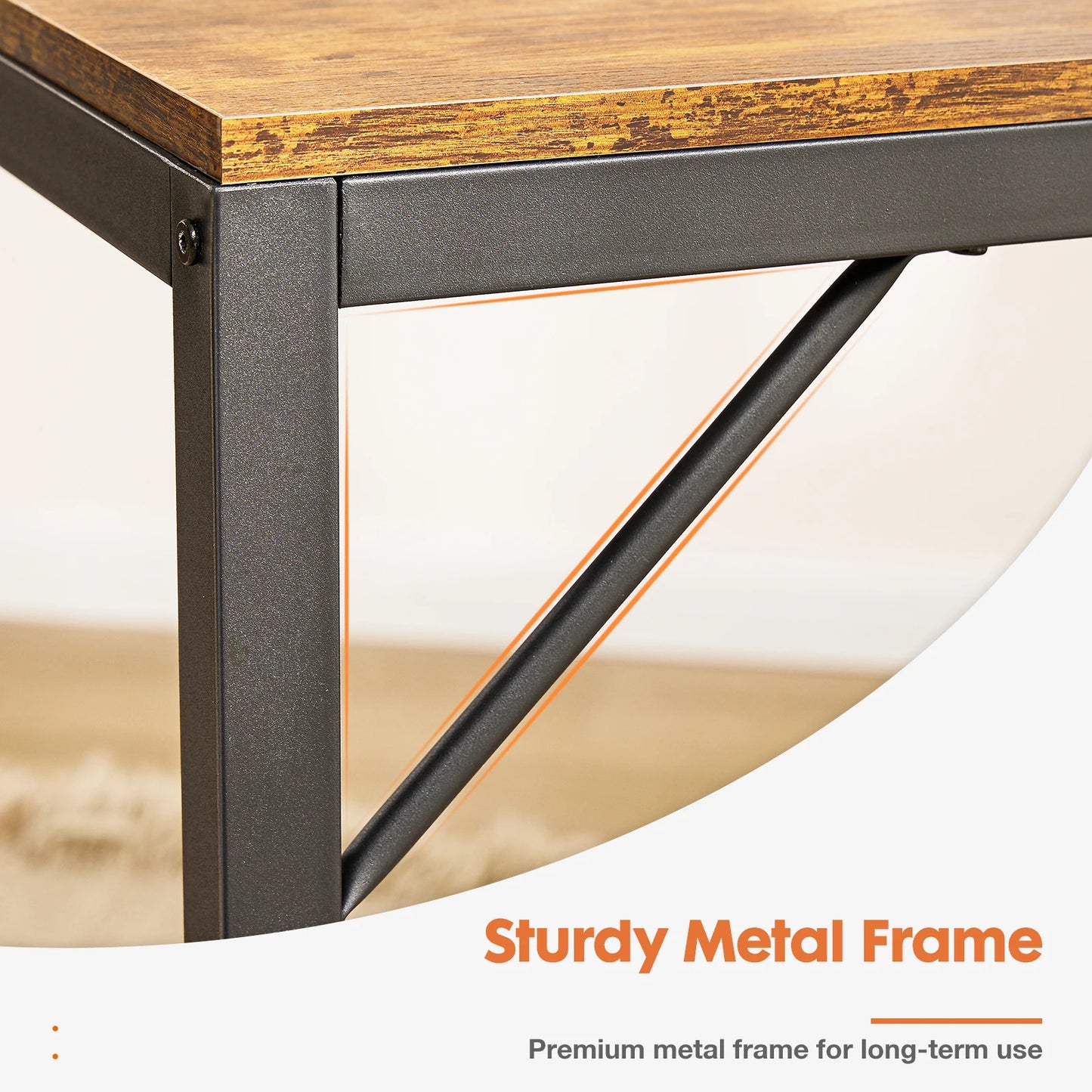 MBM Computer Desk with Two Tier Drawers