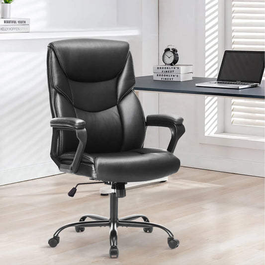 MBM PU Leather Gaming Chair with Padded Armrests Ergonomic Rocker for Gaming & Office