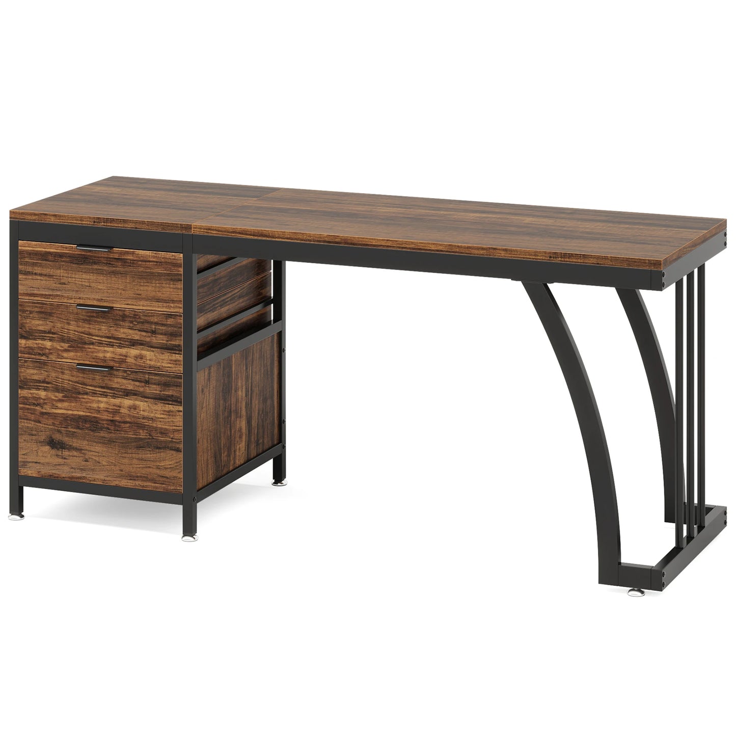 MBM Industrial Style Computer Desk 59 Inch