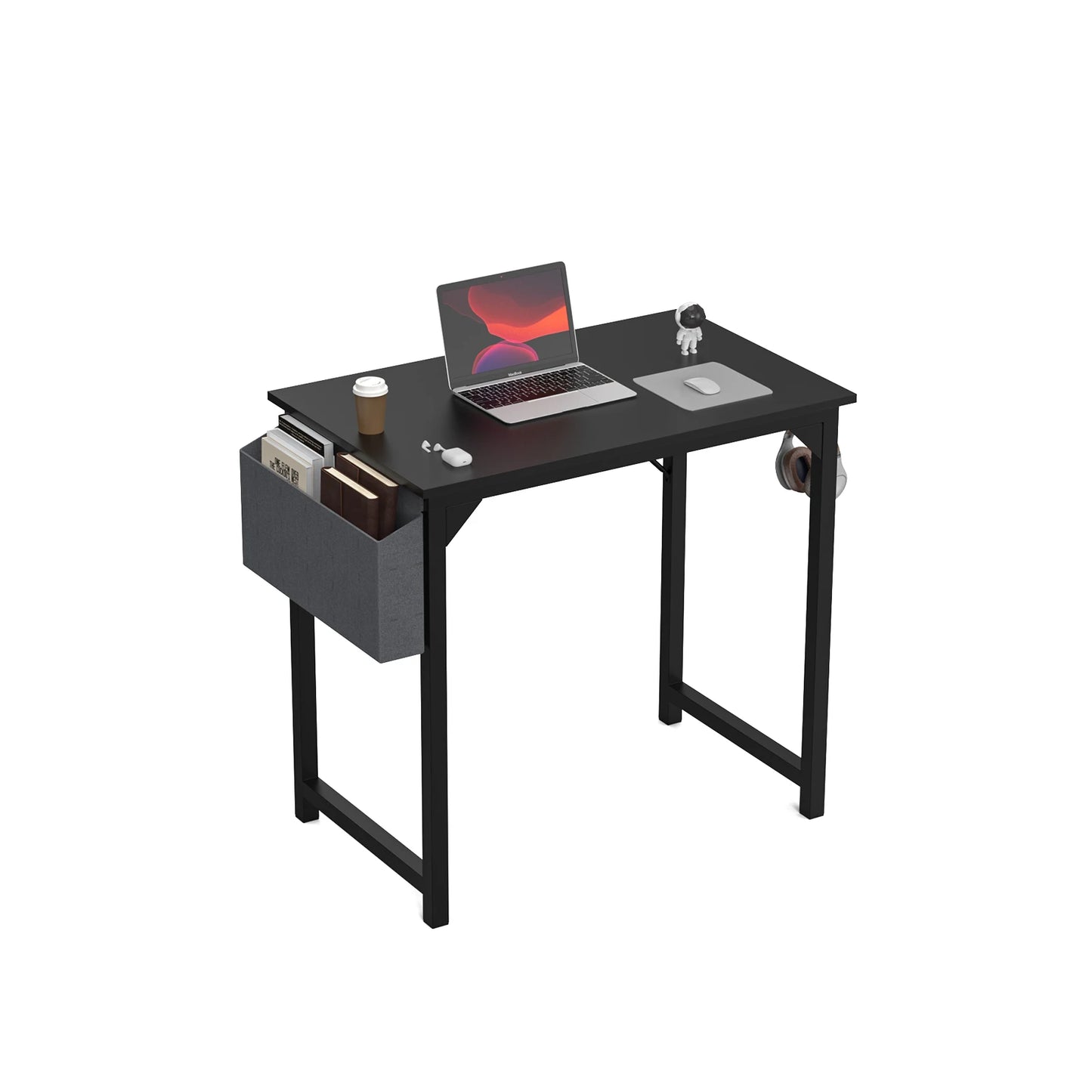 MBM Compact Computer Desk with Side Bag