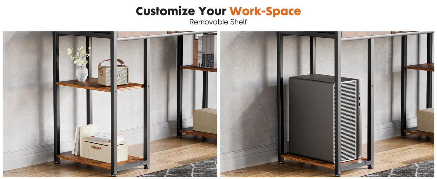 MBM Double Deck Computer Desk 48 Inch