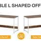 MBM 59 Inch L Shaped Desk