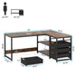 MBM 59 Inch L Shaped Desk