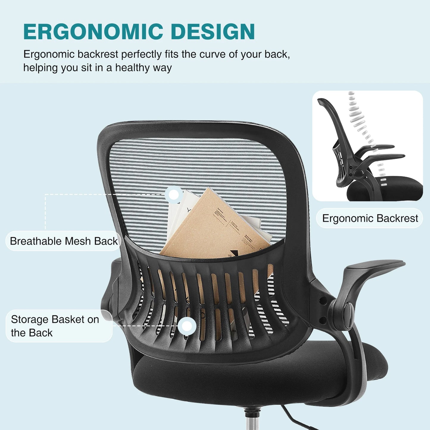 MBM Ergonomic Mesh Office Chair