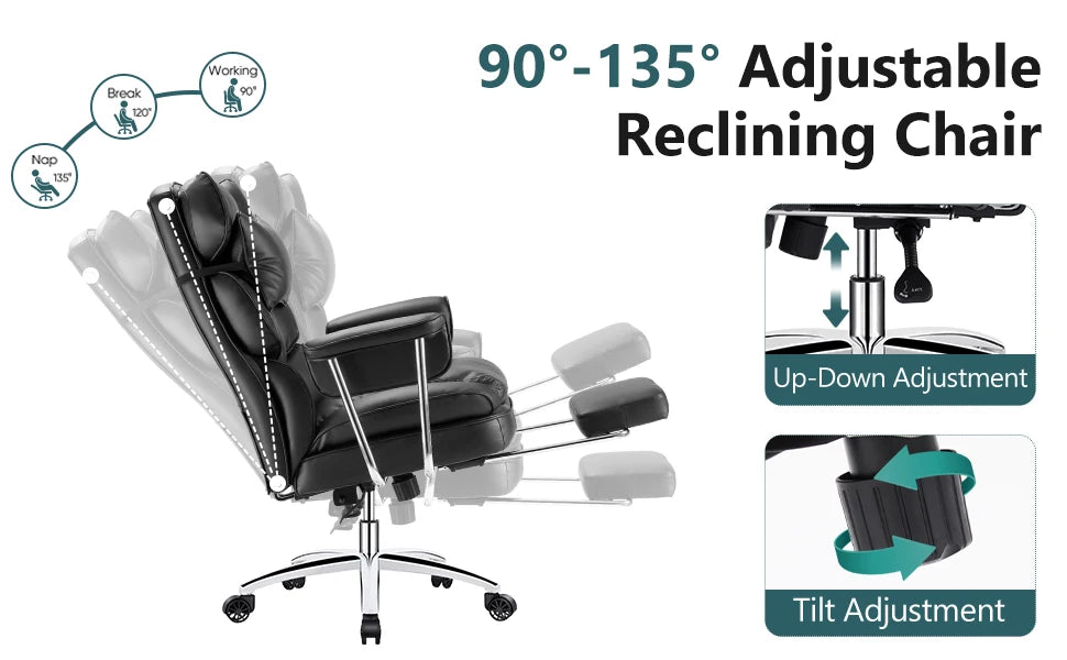 MBM Office Chair with Footrest