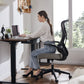 MBM High Back Mesh Office Chair with Flip Up Armrests