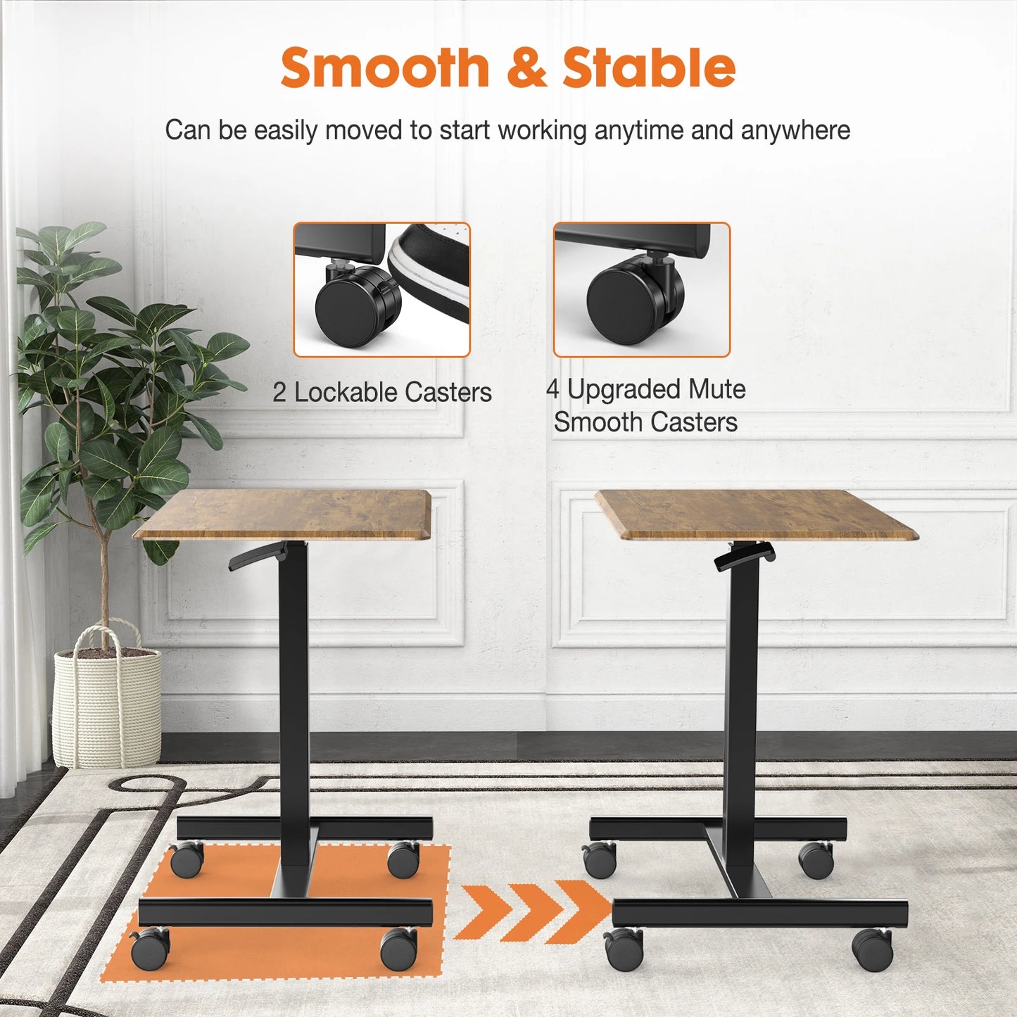 MBM  Portable Laptop Desk on Wheels