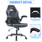 MBM Ergonomic PU Leather Office & Gaming Chair – Adjustable Height, Flip-Up Armrests, Racing Design