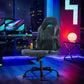 MBM Ergonomic PU Leather Office & Gaming Chair – Adjustable Height, Flip-Up Armrests, Racing Design