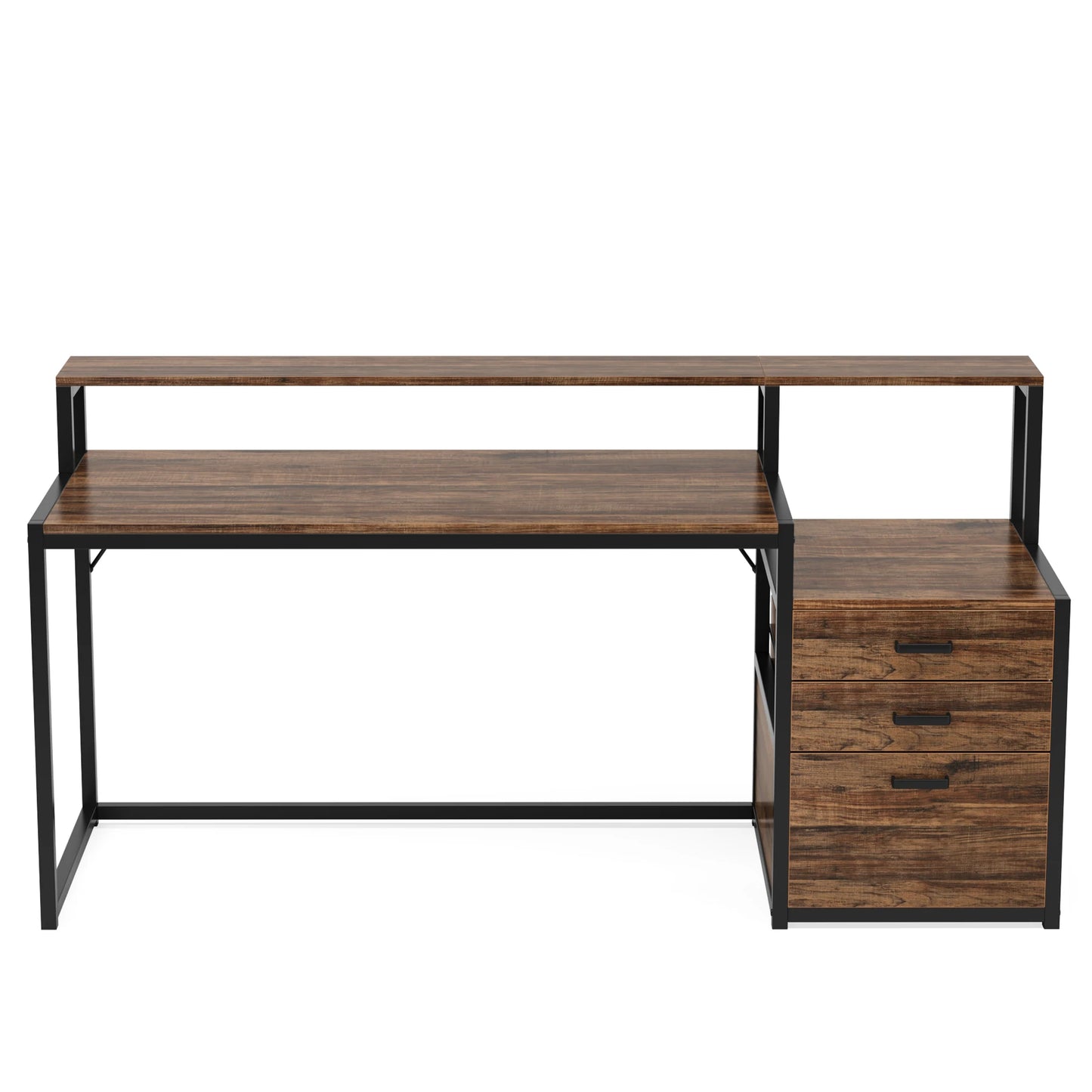 MBM Industrial Style Computer Desk 59 Inch