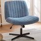 MBM Cross Legged Office Chair - Wide Armless Seat & Adjustable Swivel