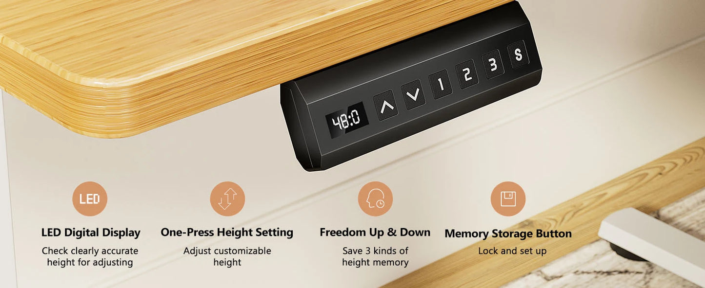 MBM  Small Electric Standing Desk 40 Inch