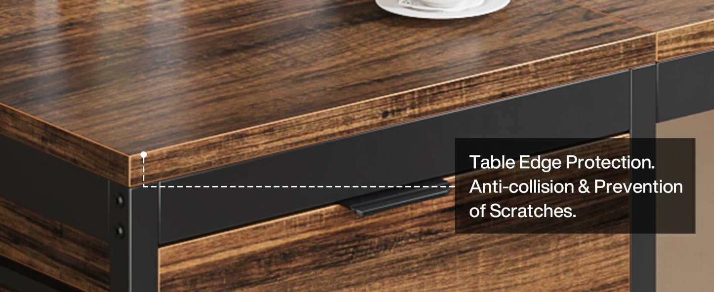 MBM Industrial Style Computer Desk 59 Inch