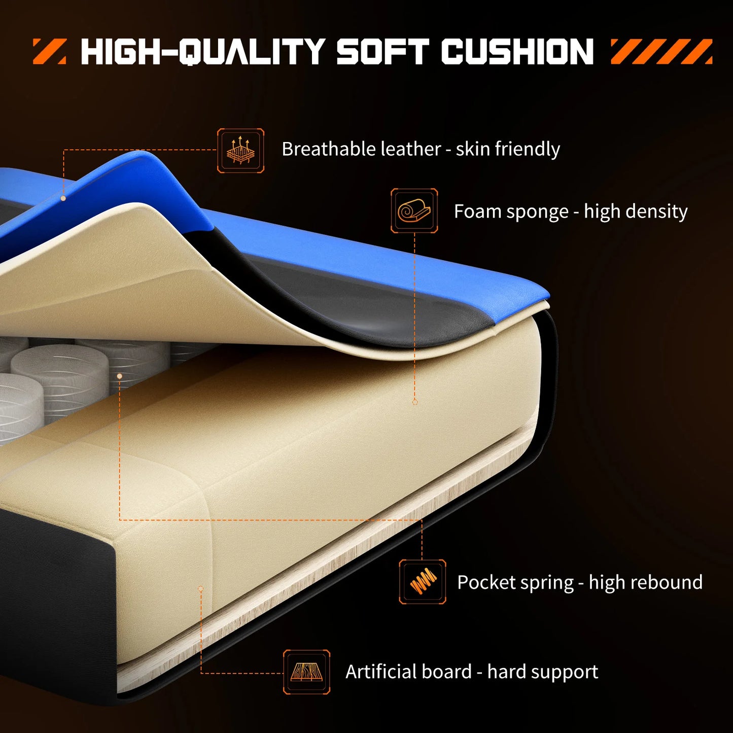 MBM Racing Style Gaming Chair