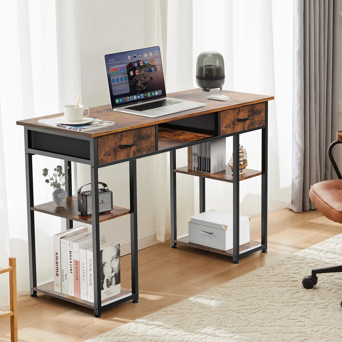 MBM Double Deck Computer Desk 48 Inch