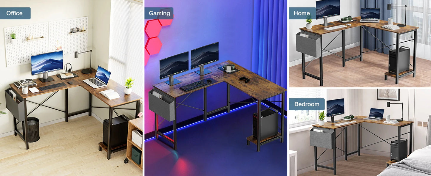 MBM L Shaped Gaming Desk 50 Inch