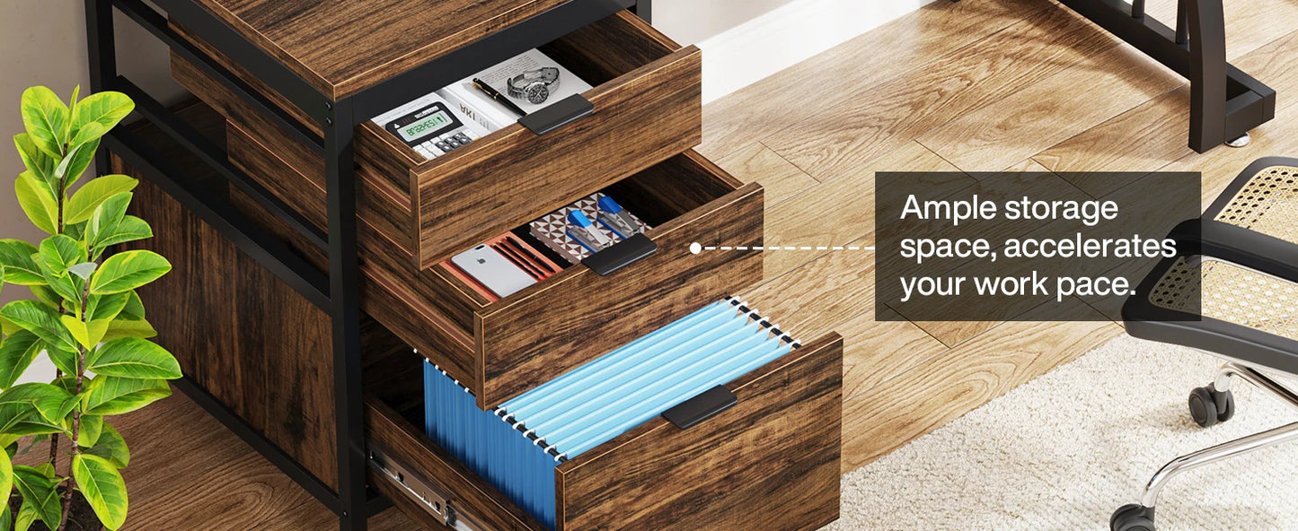 MBM Industrial Style Computer Desk 59 Inch