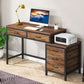MBM Industrial Style Computer Desk 59 Inch