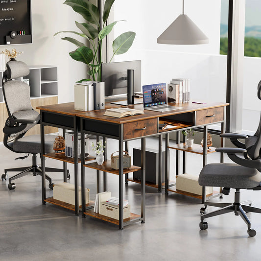 MBM Double Deck Computer Desk 48 Inch