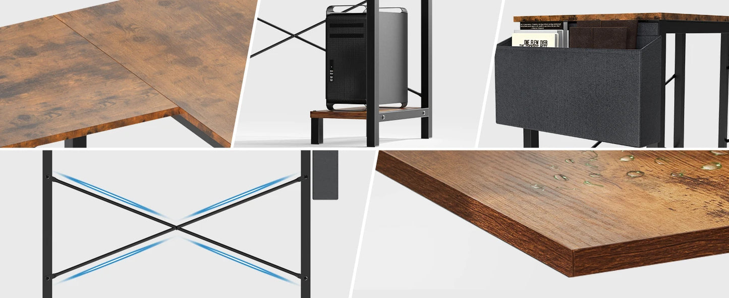 MBM L Shaped Gaming Desk 50 Inch