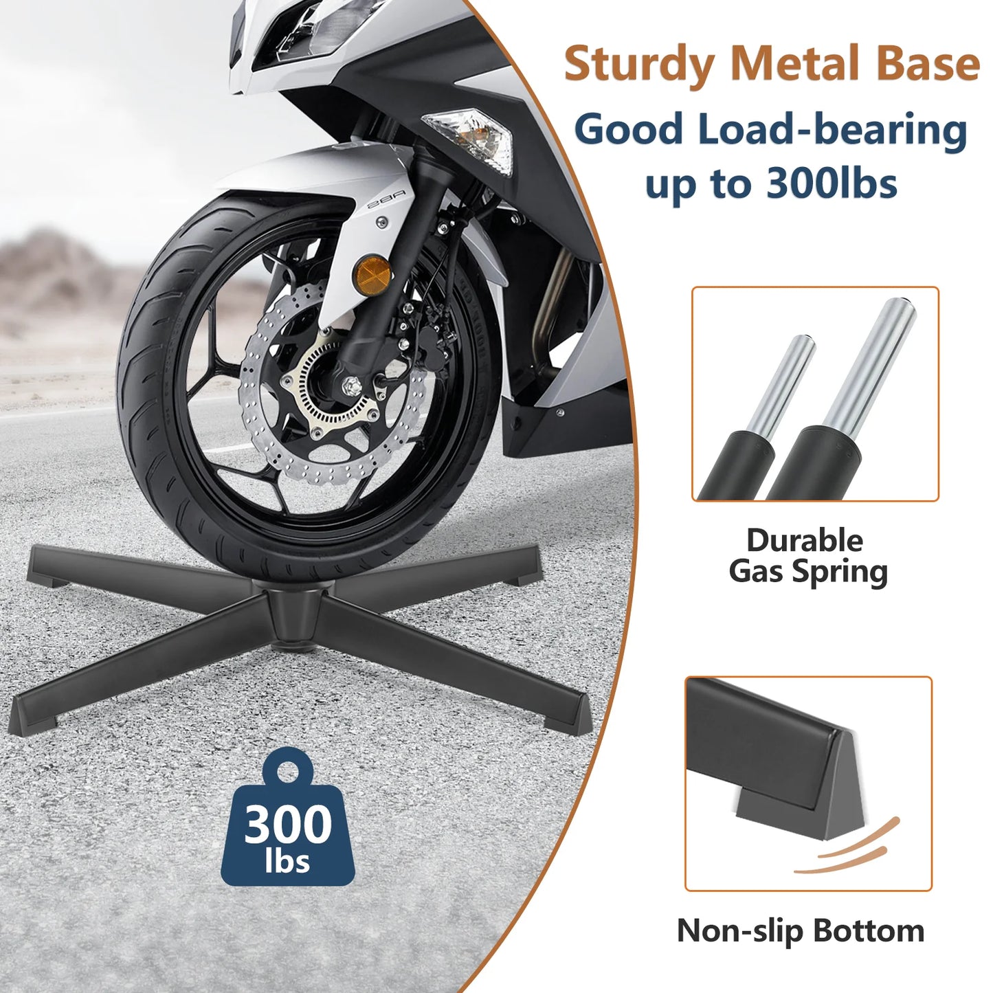 MBM Cross Legged Office Chair - Wide Armless Seat & Adjustable Swivel