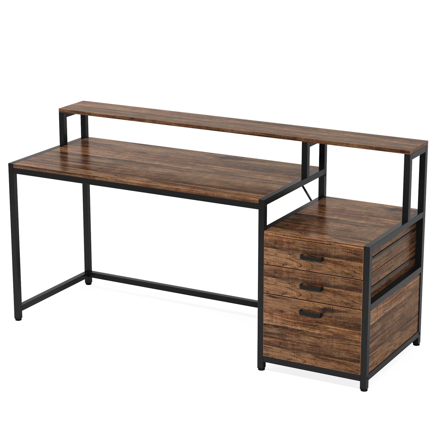 MBM Industrial Style Computer Desk 59 Inch