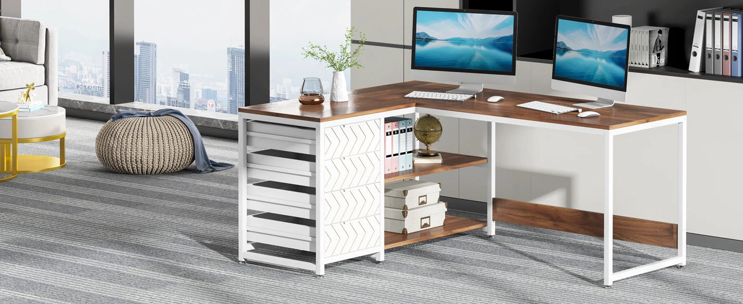 MBM 59 Inch L Shaped Desk